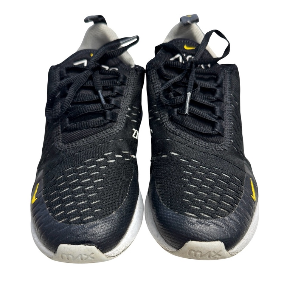 Nike Black and Yellow Air Max 270 Sneakers Size 4.5Y - Picture 2 of 5